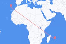 Flyg från Mauritius till Funchal
