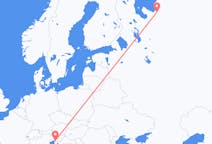 Flights from Arkhangelsk, Russia to Trieste, Italy