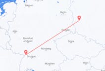 Flyreiser fra Karlsruhe, Tyskland til Zielona Góra, Polen