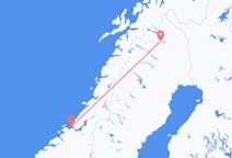 Loty z miasta Ørland do miasta Kiruna