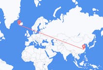 Flyg från Huangshan, Kina till Reykjavík, Island