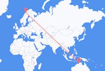 Flüge von Darwin, Australien nach Narvik, Norwegen