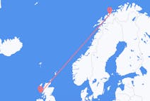 Vols depuis la ville de Tiree vers la ville de Tromsø