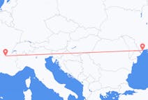 Flyg från Odessa, Ukraina till Lyon, Frankrike