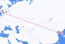 Flyreiser fra Daegu, til Helsingfors