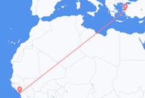 Flights from Conakry, Guinea to İzmir, Turkey