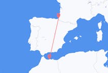 Vluchten van Al Hoceima naar Biarritz
