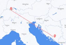 Vols de Zurich pour Mostar