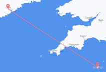 Voli da sughero, Irlanda a Porto San Pietro, Guernsey