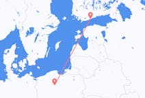 Flyg från Helsingfors, Finland till Bydgoszcz, Polen
