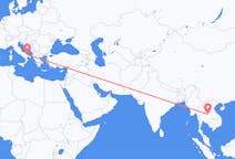 Flyreiser fra Khon Kaen, Thailand til Bari, Italia