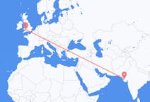 Flyreiser fra Kandla, India til Cardiff, Wales