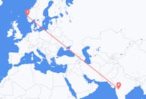 Flights from Aurangabad, India to Bergen, Norway