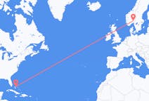 Vluchten van Nassau naar Oslo
