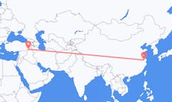 出发地 中国无锡市目的地 土耳其舍爾納克的航班