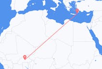 Flyg från Ouagadougou, Burkina Faso till Karpathos, Grekland