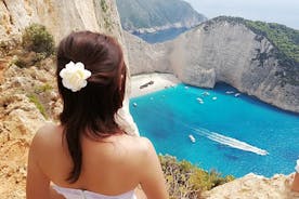Excursión de todo el día a Zakynthos Playa del naufragio, mirador-Cuevas azules
