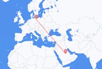 Flyreiser fra Riyadh, til Szczecin