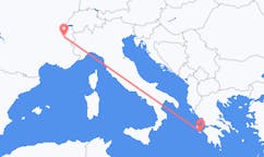 出发地 法国从尚贝里目的地 希腊扎金索斯島的航班