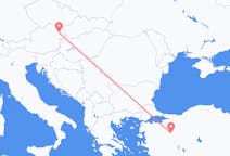Loty z Kutahyi, Turcja z Wiedeń, Austria