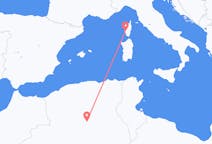 Vluchten van Ghardaïa naar Ajaccio