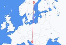 Рейсы из Соллефтео, Швеция разделить, Хорватия