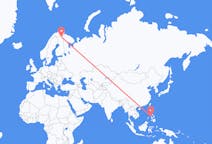 Flyreiser fra Caticlan, Filippinene til Ivalo, Finland