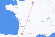 Flyreiser fra Pau, Pyrénées-Atlantiques, Frankrike til Paris, Frankrike