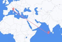 Flights from Dharavandhoo, Maldives to Bastia, France