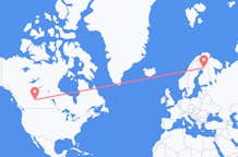 Flyreiser fra Edmonton, til Rovaniemi