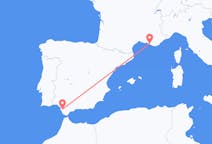 Flyg från Marseille, Frankrike till Jerez, Spanien