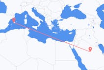 Flights from Al-Qassim Region, Saudi Arabia to Palma de Mallorca, Spain