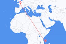 Flyreiser fra Moroni, Komorene til Tours, Frankrike