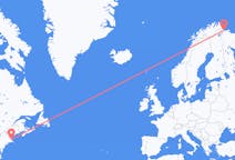 Flights from Boston, the United States to Kirkenes, Norway