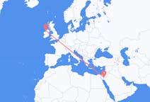 Flyg från Akaba, Jordanien till Kincasslagh, Irland