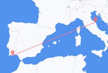 Flyreiser fra Faro-distriktet, til Ancona