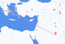 Vluchten van Rafha, Saoedi-Arabië naar Athene, Griekenland