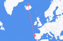 出发地 葡萄牙里斯本目的地 冰岛阿克雷里的航班