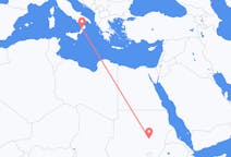 Flyg från Khartoum, Sudan till Lamezia Terme, Italien