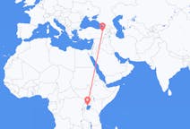 Flyreiser fra Entebbe, Uganda til Erzurum, Tyrkia
