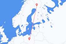 Flyreiser fra Łódź, Polen til Rovaniemi, Finland