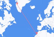 모로코 굴밈에서 출발해 그린란드 Kangerlussuaq에(으)로 가는 항공편