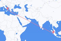 Flights from Padang, Indonesia to Lamezia Terme, Italy