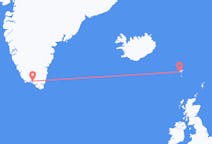Flights from Sørvágur, Faroe Islands to Narsaq, Greenland