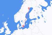 Voos de Skellefteå, Suécia para Bornholm, Dinamarca