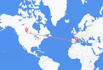 出发地 加拿大出发地 萨斯卡通目的地 西班牙伊维萨岛的航班