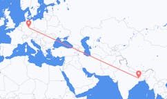 出发地 印度杜尔加布尔目的地 德国埃尔福特的航班