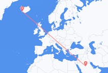 Flights from Al-Qassim Region to Reykjavík