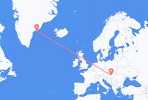Vluchten van Boedapest, Hongarije naar Kulusuk, Groenland