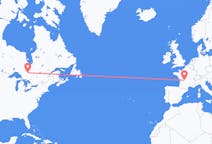 Flyreiser fra Timmins, Canada til Limoges, Frankrike